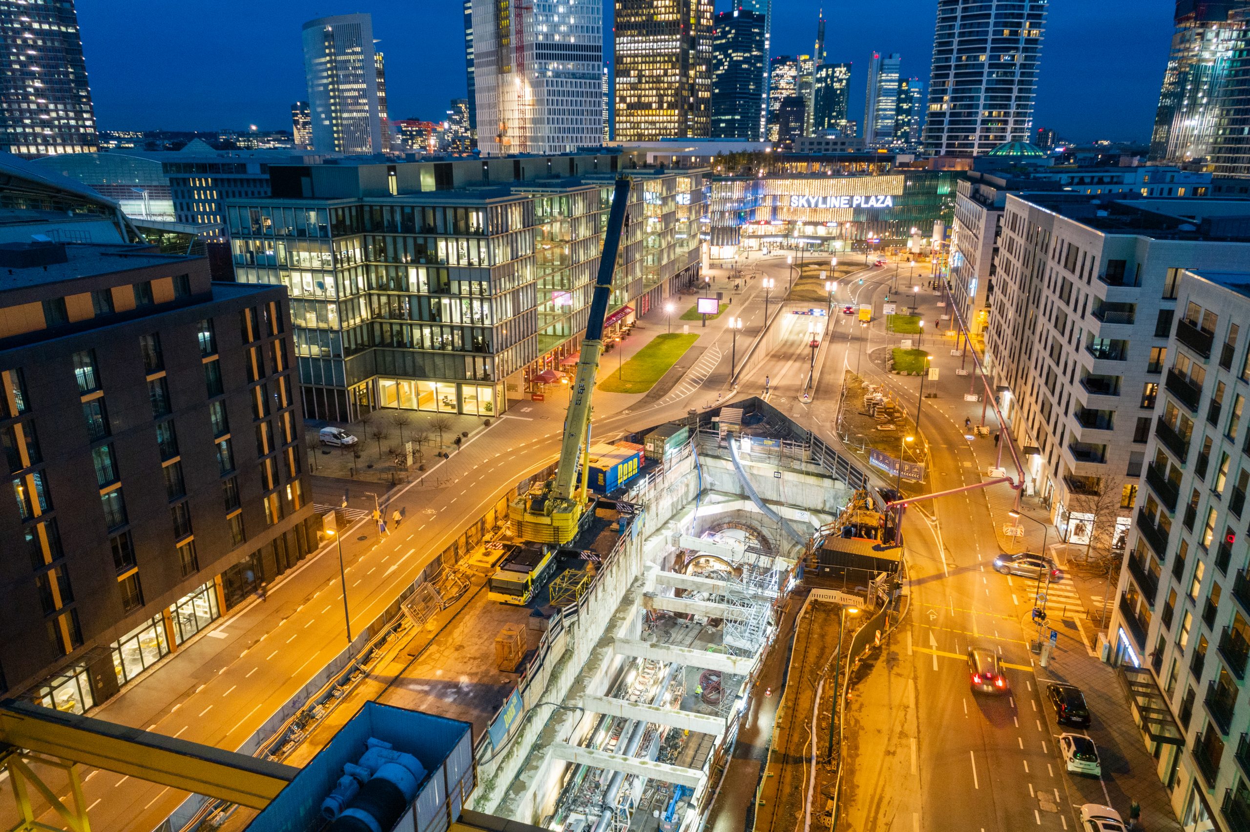 Metropolen-Tunnel Baustelle der U5